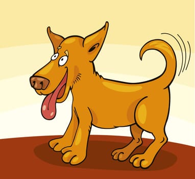 Cartoon illustration of Happy Puppy