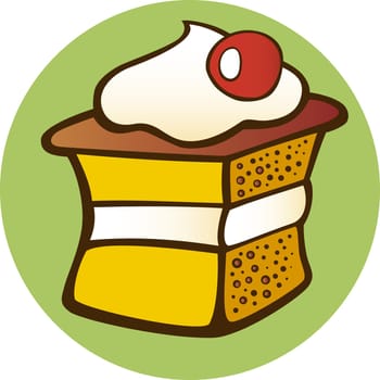 illustration of sweet cake
