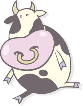 Illustration of taurus zodiac sign