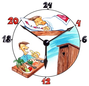 illustration of the day of healthy man