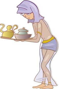 Illustration of woman slave personality type