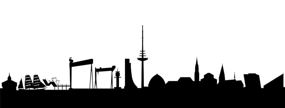 Kiel Skyline Abstract