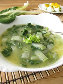 Cream of chard soup