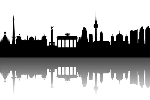 Berlin skyline abstract
