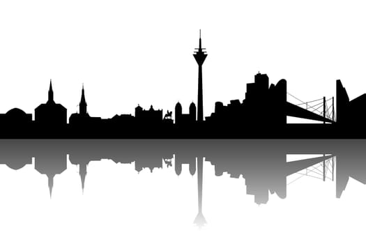Dusseldorf Silhouette Abstract