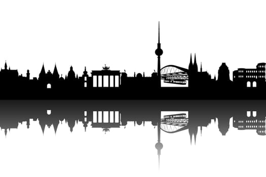 Germany skyline abstract