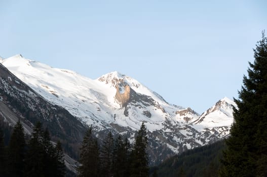 View on Hintertux Glacier at Zillertal, Tirol - Austria