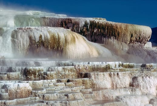 Minerva Terrace at Mammoth Hot Springs, Wyoming