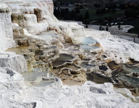 Minerva Terrace at Mammoth Hot Springs, Wyoming