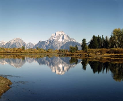 Mt.Moran and Oxbow Bend, Wyoming