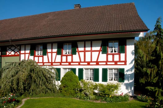 Timber-framed house