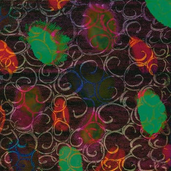 Background painted with acrylic paints