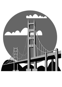 Illustration of the Golden Gate Bridge