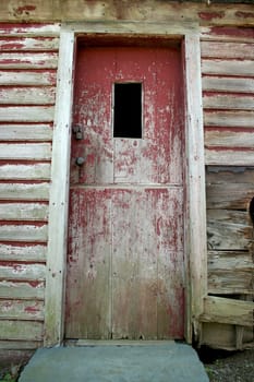 A Old weathered door image