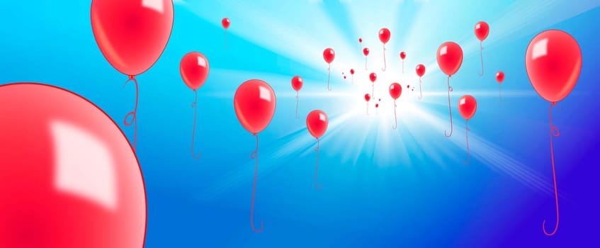 Balloons to the sky