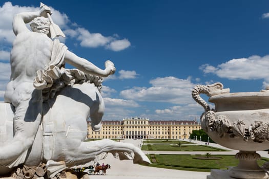 Schönbrunn Palace,magnificent building and landmark of Vienna