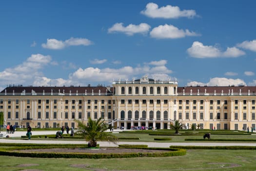 Schönbrunn Palace,magnificent building and landmark of Vienna