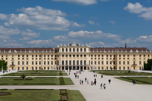 Schönbrunn Palace,magnificent building and landmark of Vienna