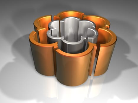Abstract Bloom Background - 3D