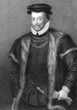 Edward North, 1st Baron North (1496-1564) on engraving from 1838. English peer, politician and successful lawyer. Engraved by P.Lightfoot and published by J.Tallis &amp  Co.