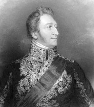 Hugh Percy, 3rd Duke of Northumberland (1785-1847) on engraving from 1839. British aristocrat and Tory politician who served as Lord Lieutenant of Ireland under the Duke of Wellington during 1829-1830. Engraved by Holl after a painting by G.Ward and publi
