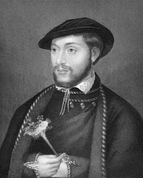 John Dudley, 1st Duke of Northumberland (1504-1553) on engraving from 1838. English general, admiral and politician. Engraved by H.T.Ryall after a painting by Holbein and published by J.Tallis &amp  Co.