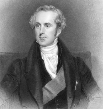 Henry Pelham Fiennes Pelham-Clinton, 4th Duke of Newcastle-under-Lyne (1785-1851) on engraving from 1839. British nobleman and politician. Engraved by W.H.Mote after a painting by  H.W.Pickersgill and published by G.Virtue.