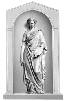 Muse of painting engraving from 1866. Engraved by R.A.Artlett from a sculpture by J.H.Foley.