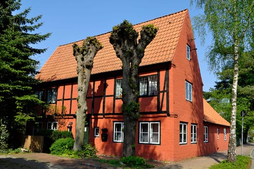 old half-timbered house