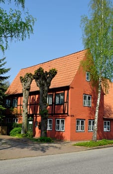 old half-timbered house