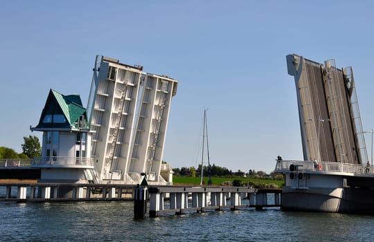 Bascule bridge on the Schlei