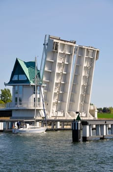 Bascule bridge on the Schlei
