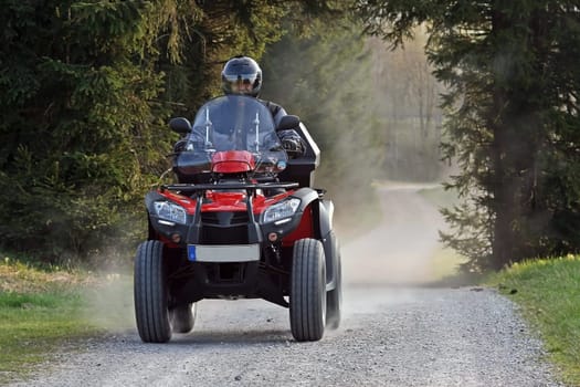 Leisure fun with the quad bike