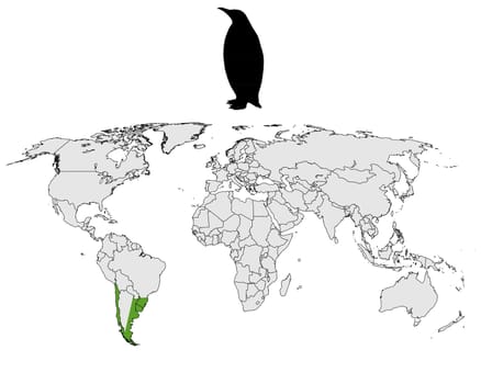 Magellanic Penguin Distribution Map