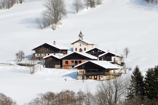 mountain in winter