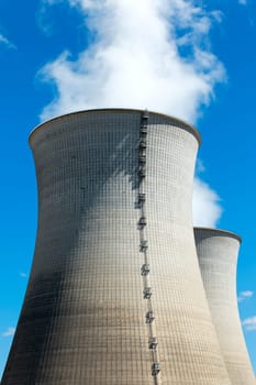 two smokestacks
