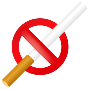 No Smoking sign. Vector.