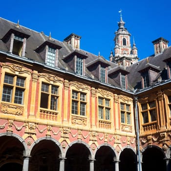 Belfry on the main square of Lille, France