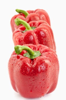 three red peppers