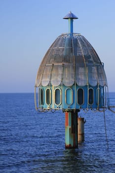 Diving bell at the pier of Zinnowitz,Usedom Island,Mecklenburg-Western Pomerania,Germany