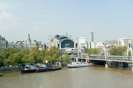 View to London from height of the bird&#039 s flight