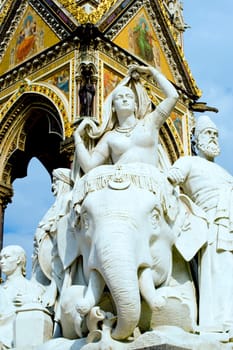 Part of Albert memorial in London, taken on April 2011