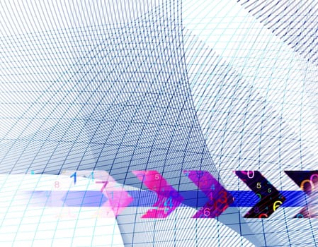Abstract Background Line Grid