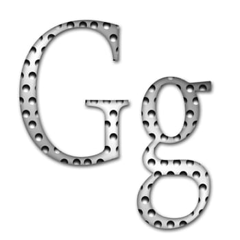 Metal Letter g