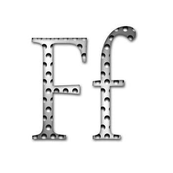 Metal Letter F