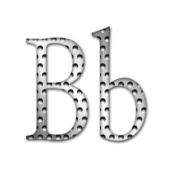 Metal Letter B