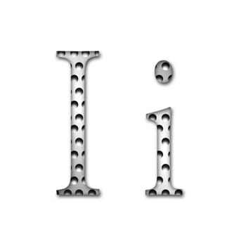 Metal Letter I