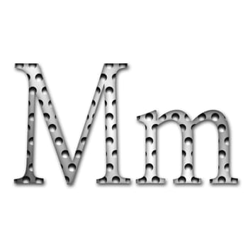 Metal Letter M