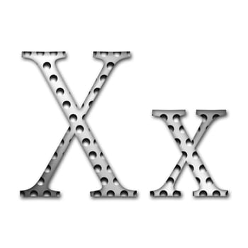 Metal Letter X