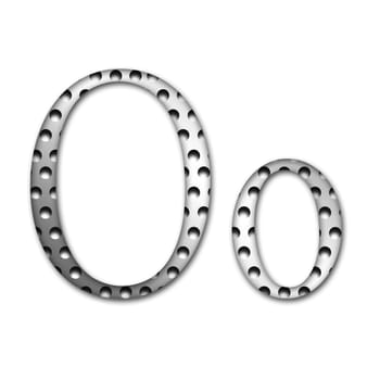 Metal Letter O